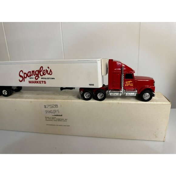 VTG 1990 “Spangler’s Markets” Diecast Semi-Truck & Trailer – 12", In Box Display - Picture 3 of 7